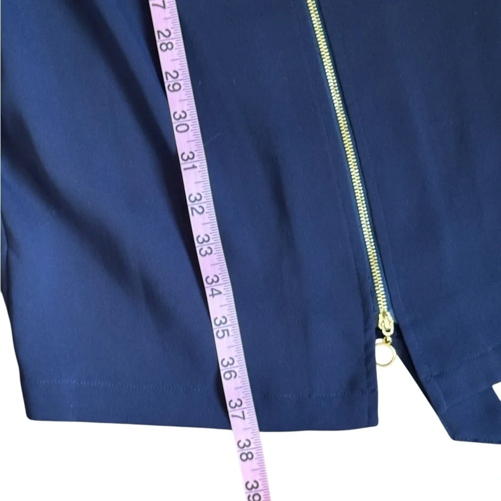 Calvin Klein Blue Cuffed Sleeve Shirt Dress - Picture 7 of 9